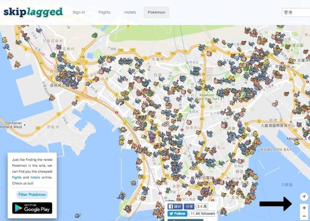Skiplagged Pokemon Tracker Leads Pack Of GO Update Map Tools