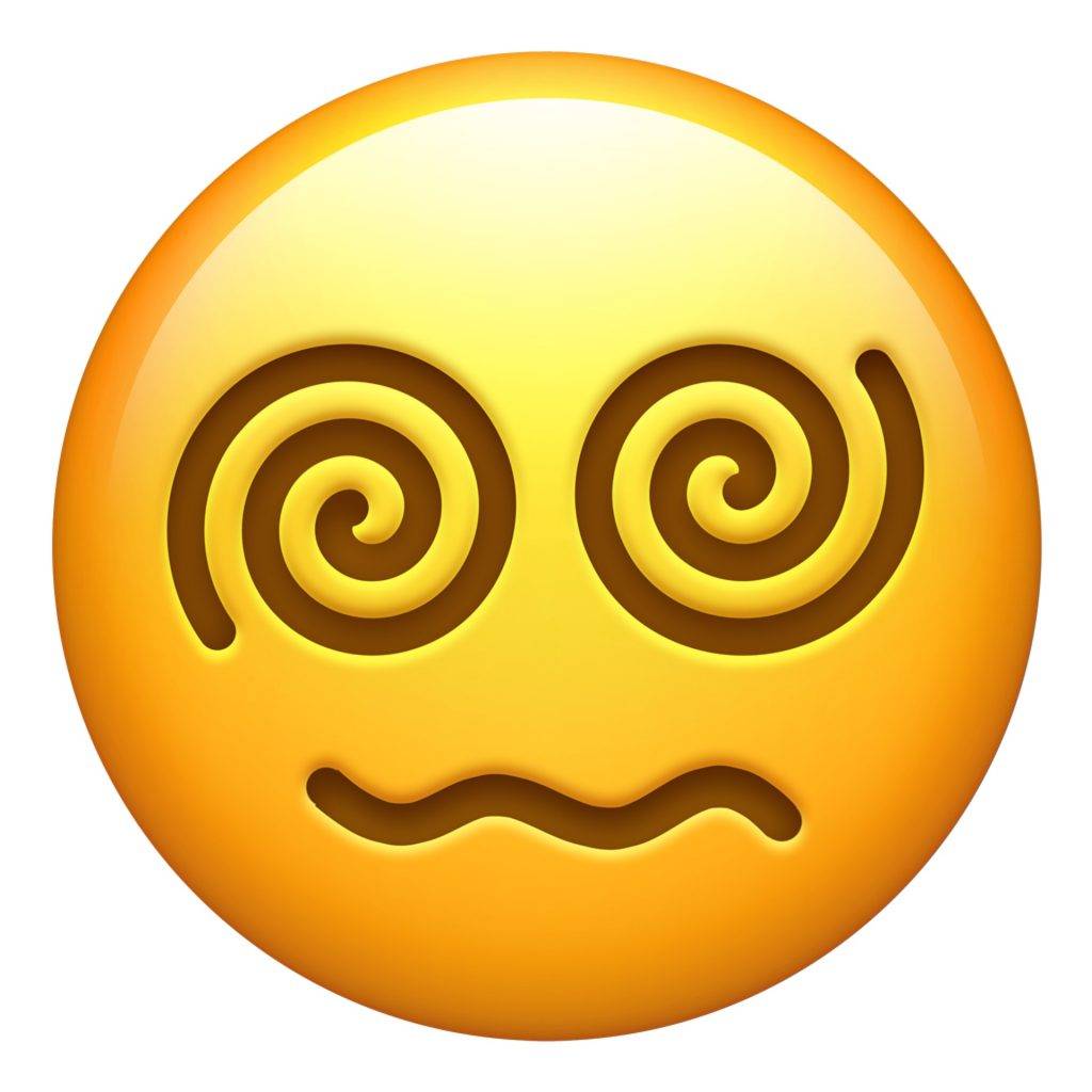 新Emoji Face with spiral eyes 頭暈轉轉眼