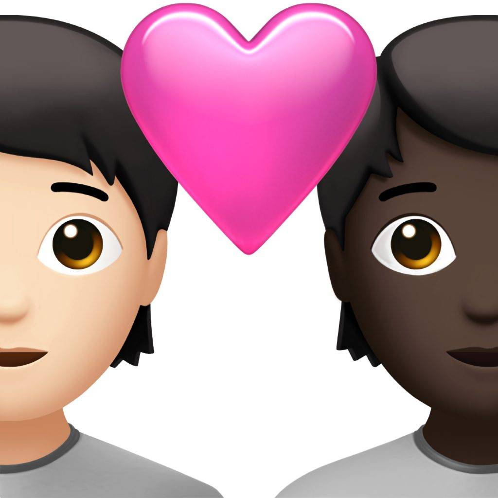 新Emoji Couple with heart — gender neutral