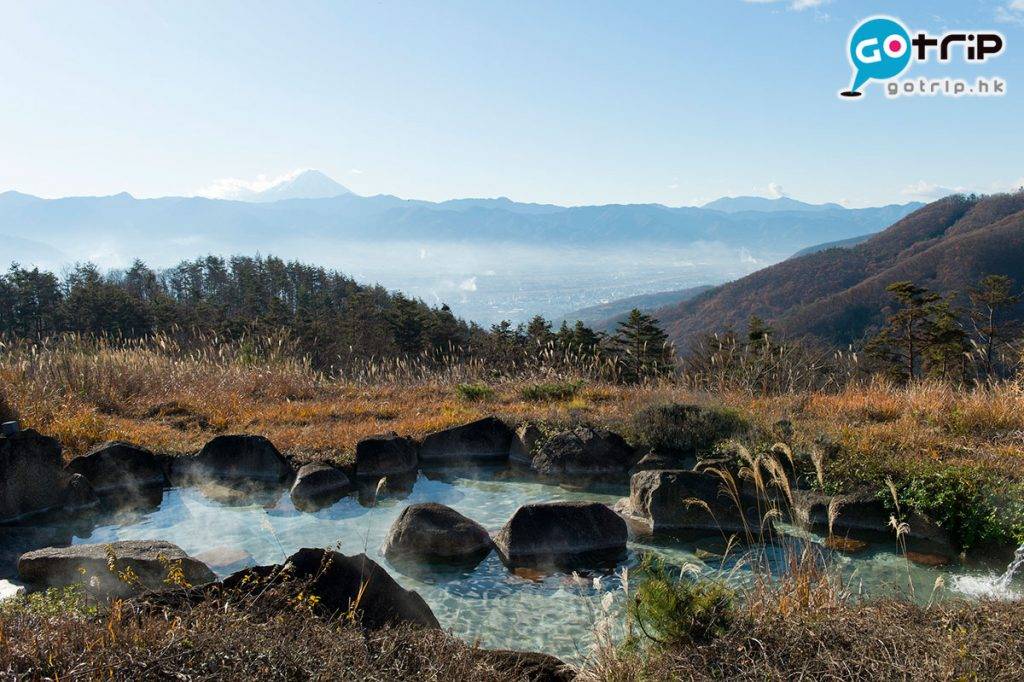 富士山 附近山頭還有野湯！
