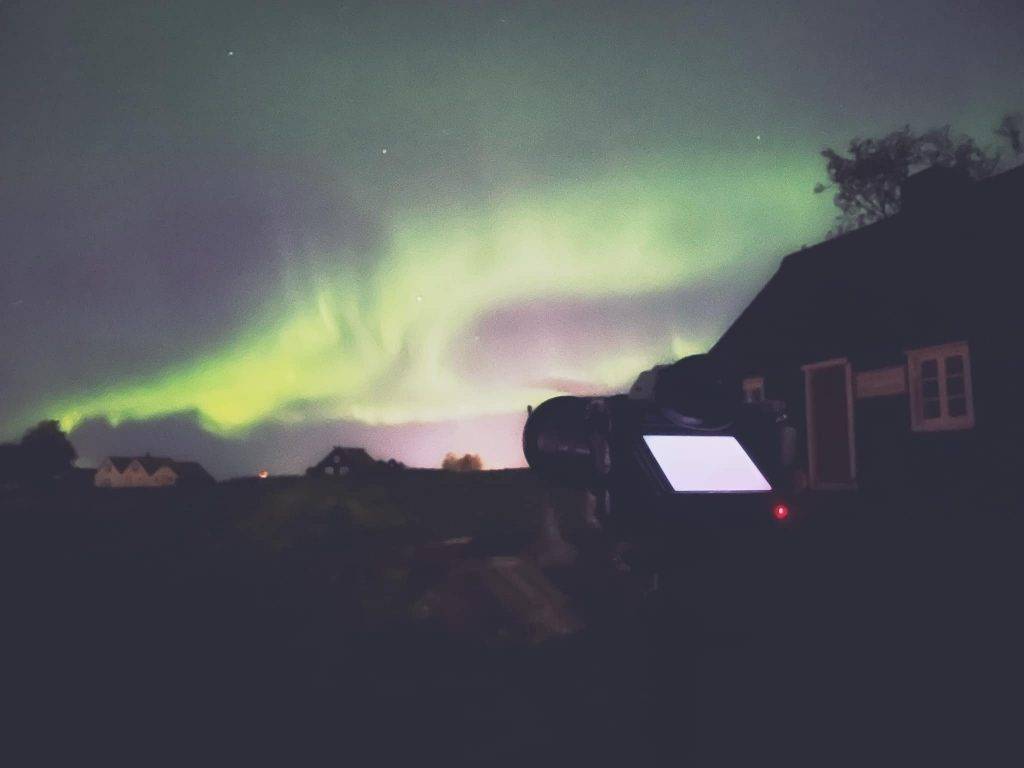 冰島極光 極光維持了3-4小時