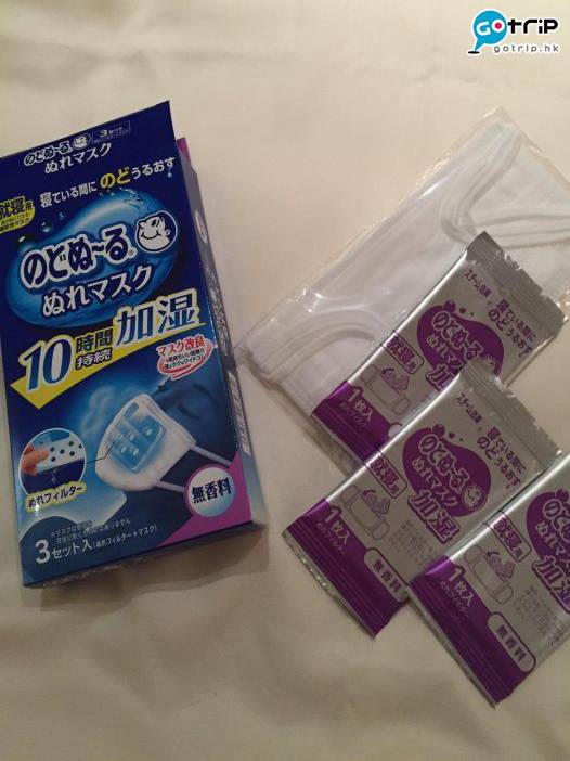日本藥妝 加濕貼令口罩不會太乾，更有香味選擇。
