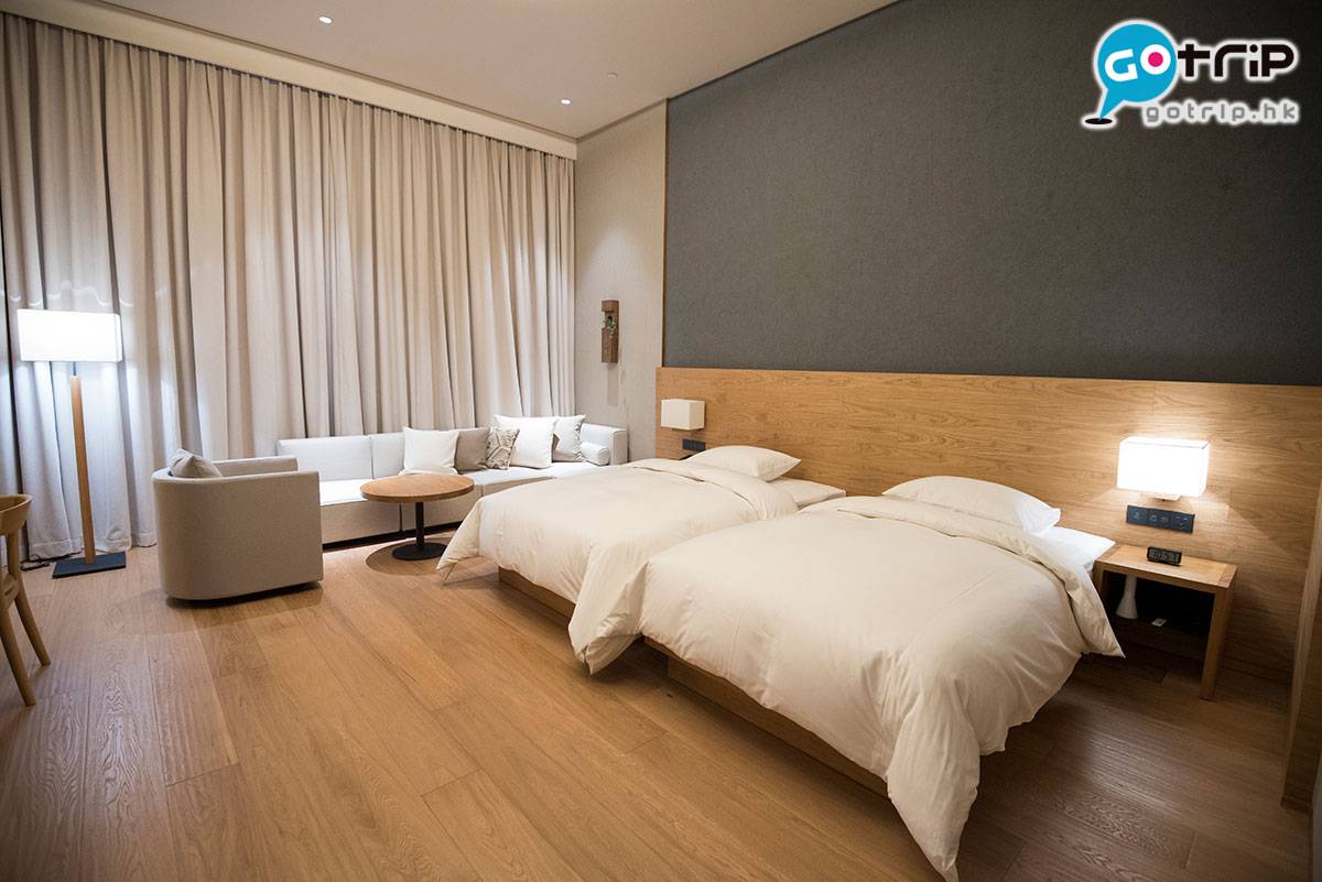 深圳酒店推介 MUJI HOTEL的4至6樓共有79間客房，分別有5種房型，全部都是雙人房，基本配備相近，最大的分別在於每間客房的大小。