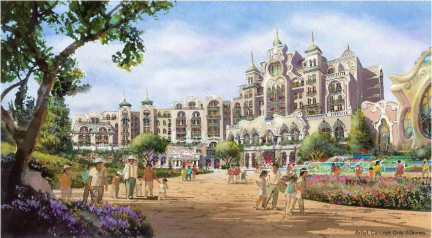 Fantasy Springs 東京迪士尼 東京迪士尼海洋 迪士尼酒店新園區酒店概念圖。