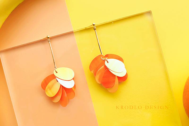 淘寶飾物 橙色珠片款¥34.3（約HK）(按此購買)