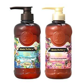 日本洗頭水 Stella Seed Ahalo Butter Rich Gloss & Damage Repair Moist Shampoo+Treatment（參考價：洗頭水：972円/500ml、護髮素：972円/500ml）