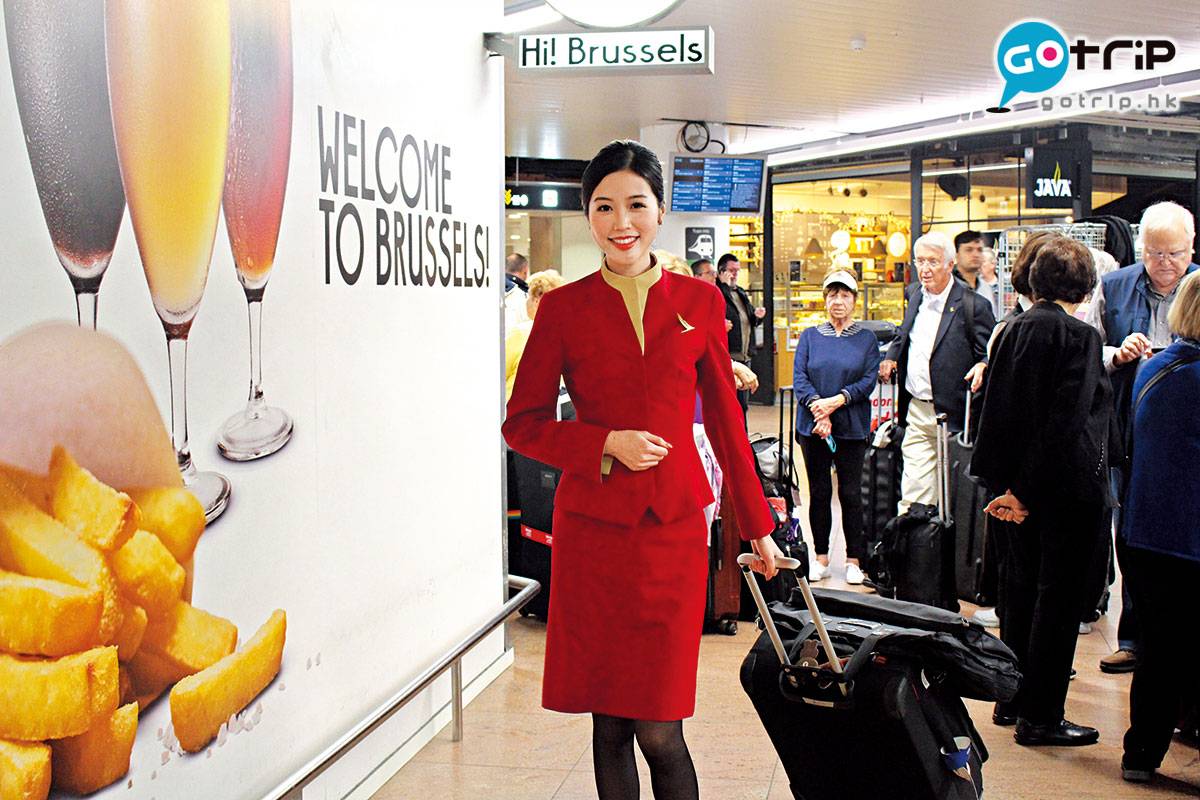 空姐 行李 免稅品 長途機 比利時 國泰每星期有四班機直達布魯塞爾，空姐們通常都逗留48小時才回程。