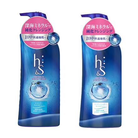 日本洗頭水 P&G h&s Moisture Series頭皮護理Shampoo+Conditioner （參考價：洗頭水：753円/370ml、護髮素：753円/370g）