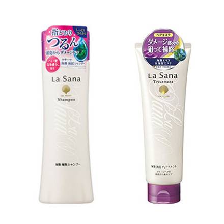 日本洗頭水 Yamasaki La Sana 海藻 海泥 Shampoo+Treatment （參考價：洗頭水：1,728円/230ml、護髮素：1,728円/170g）