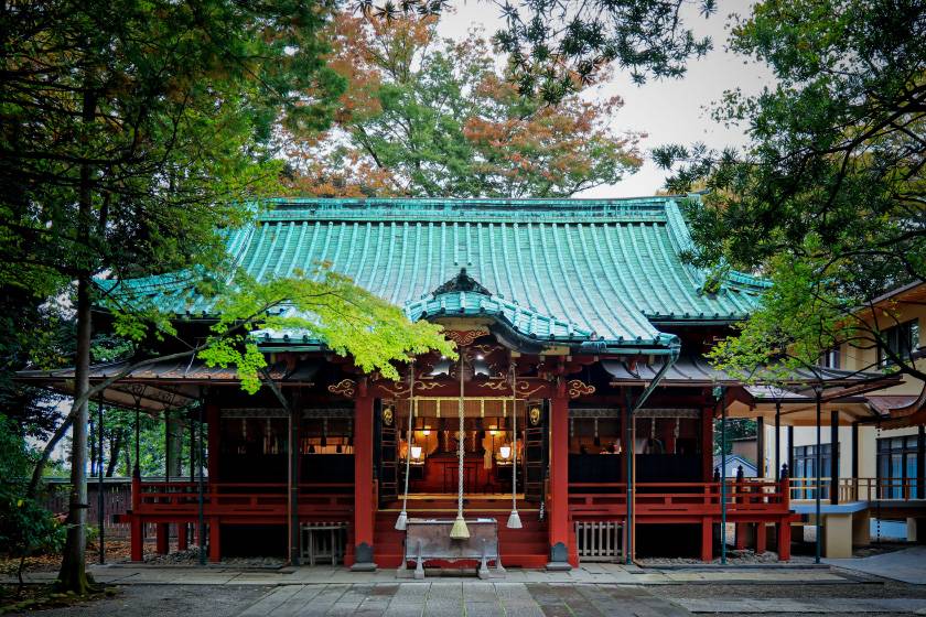 日本神社 赤坂冰川神社社殿