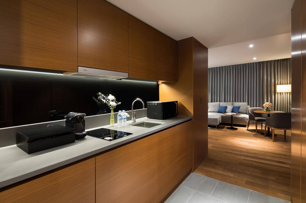2019首爾新酒店 有部分客房是公寓式設計，所以設有附微波爐的廚房。
