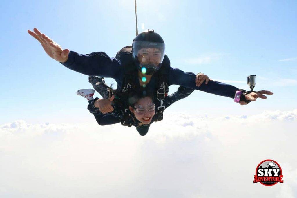 韓國高空跳傘 Sky Adventure表示套餐C係最受歡迎嘅課程嚟㗎！