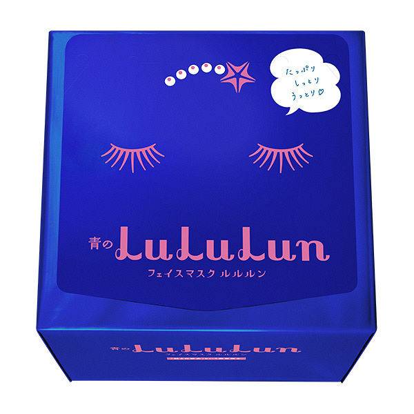 日本面膜排行榜 第20位：LuLuLun 滋潤抗皺提拉型 (藍色) 32片裝 1,439円｜圖片來源：Lohaco