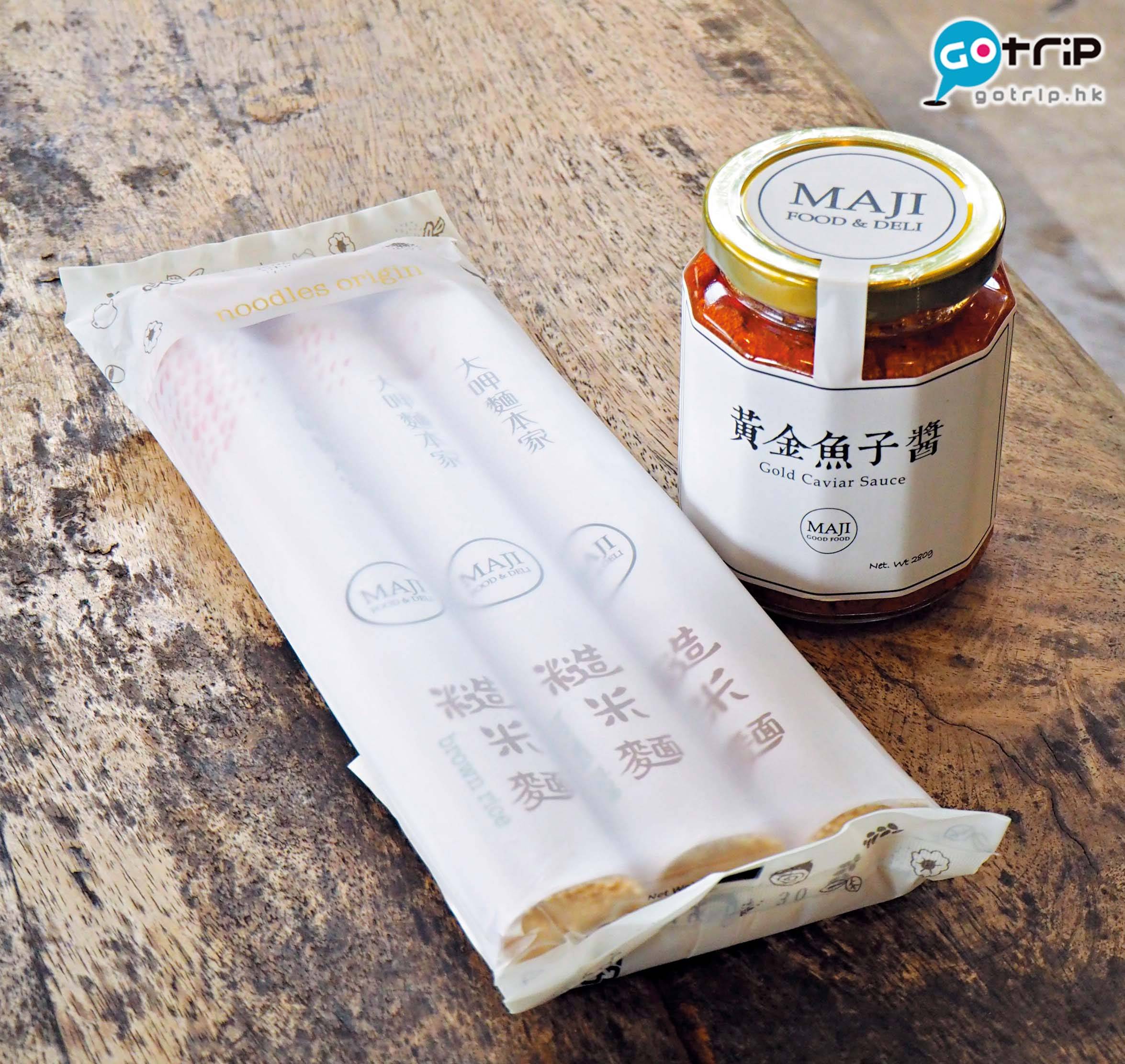 台北手信 糙米麵條(450克) NT99/約HK、黃金魚子醬(280克) NT320/約HK