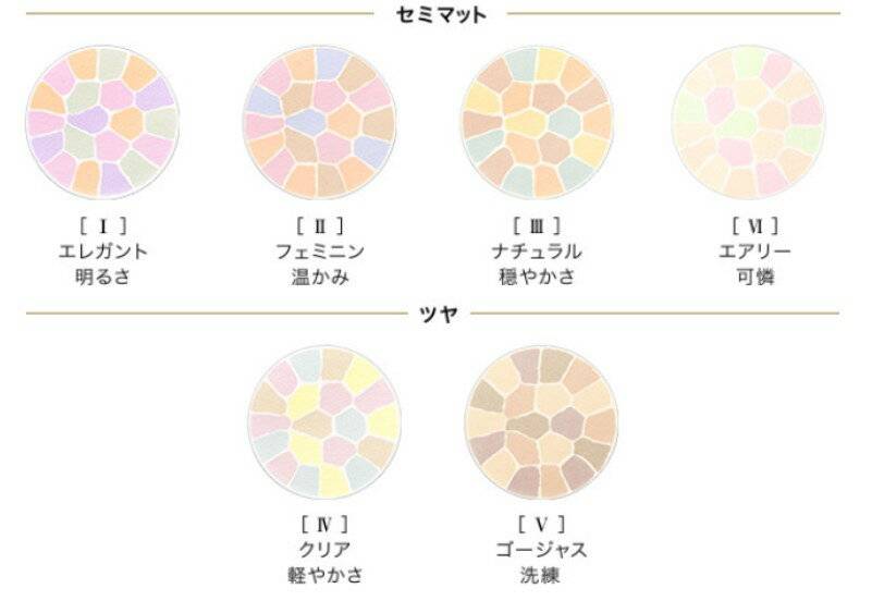 日本cosme大賞 款式非常之多，上排為semi-matte，下排則是光澤提亮。