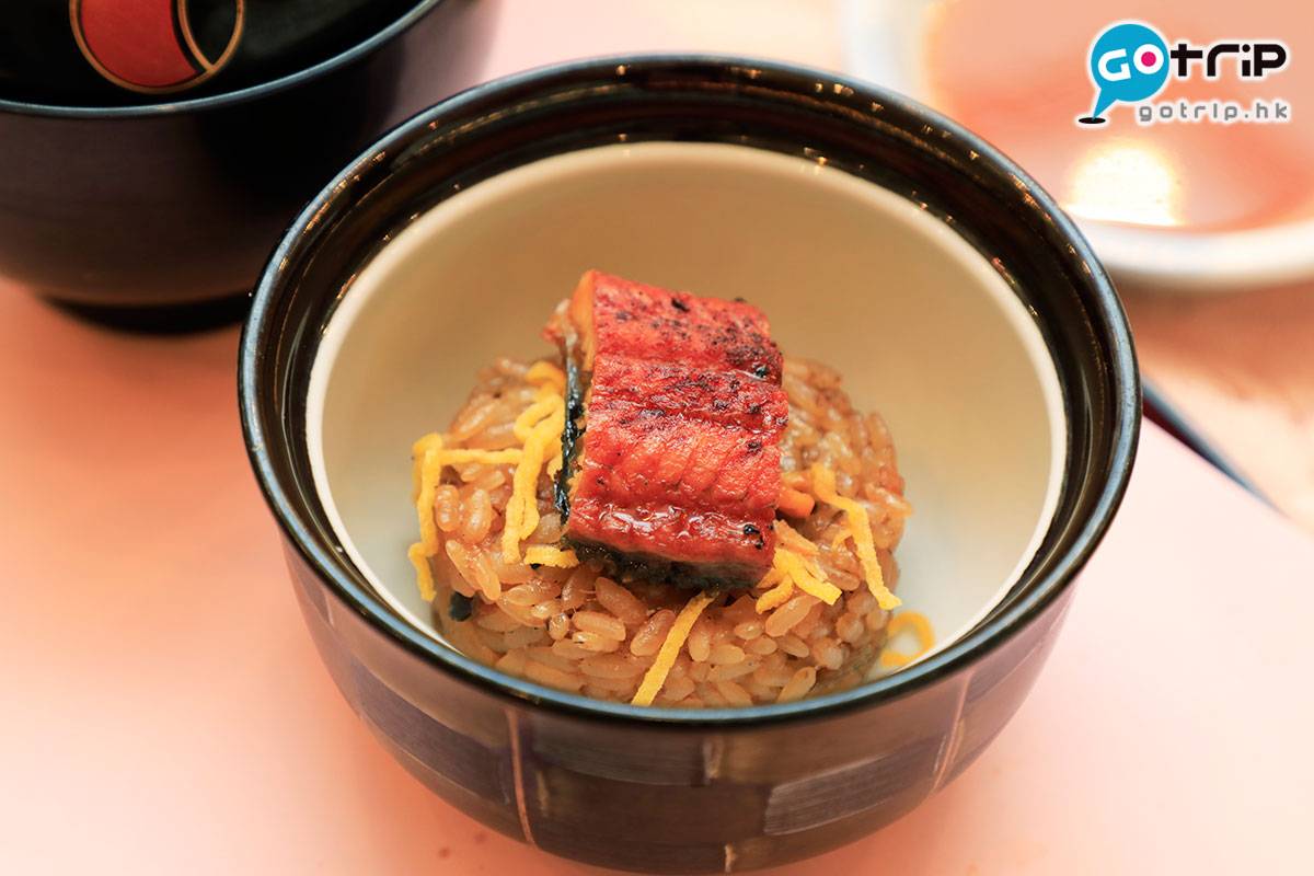日本櫻花2021 晚餐最後還有小份鰻魚飯收尾，滿足！