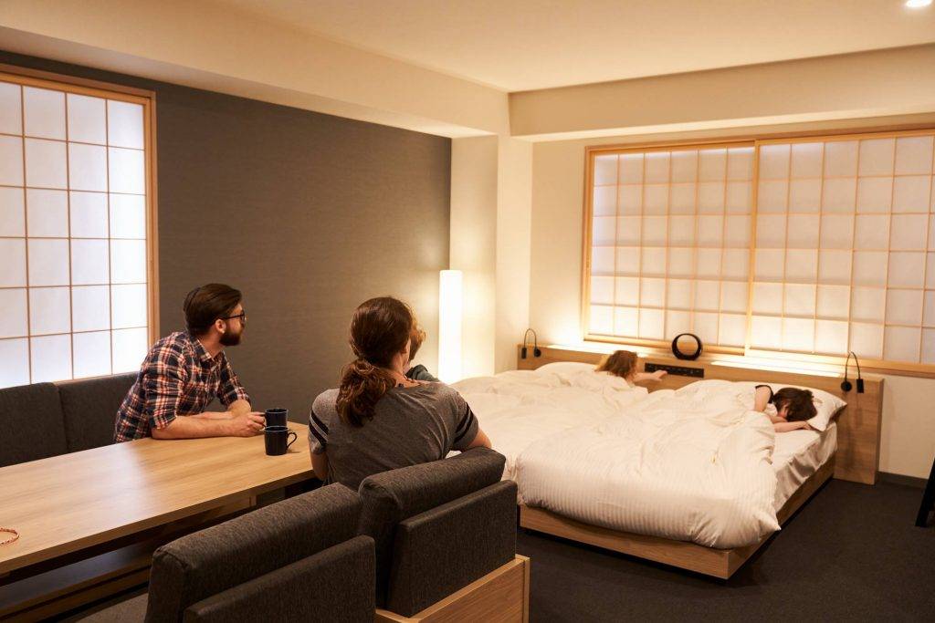 東京酒店 房間有足夠空間，而且有和室設計，好有住家feel。