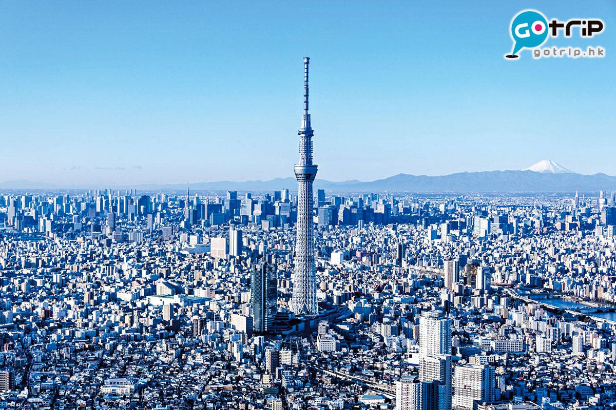 Fly！旅遊天書 TOKYO SKYTREE TOWN包括東京晴空塔及購物中心「東京晴空街道Solamachi 」組成。