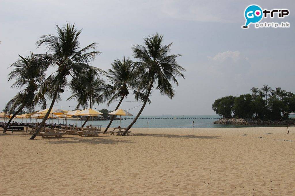 聖淘沙島上共有3個沙灘，當中以 Siloso Beach 最受歡迎。