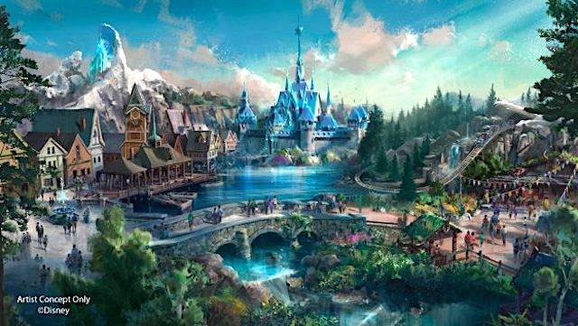  香港迪士尼樂園「Frozen Land」概念圖