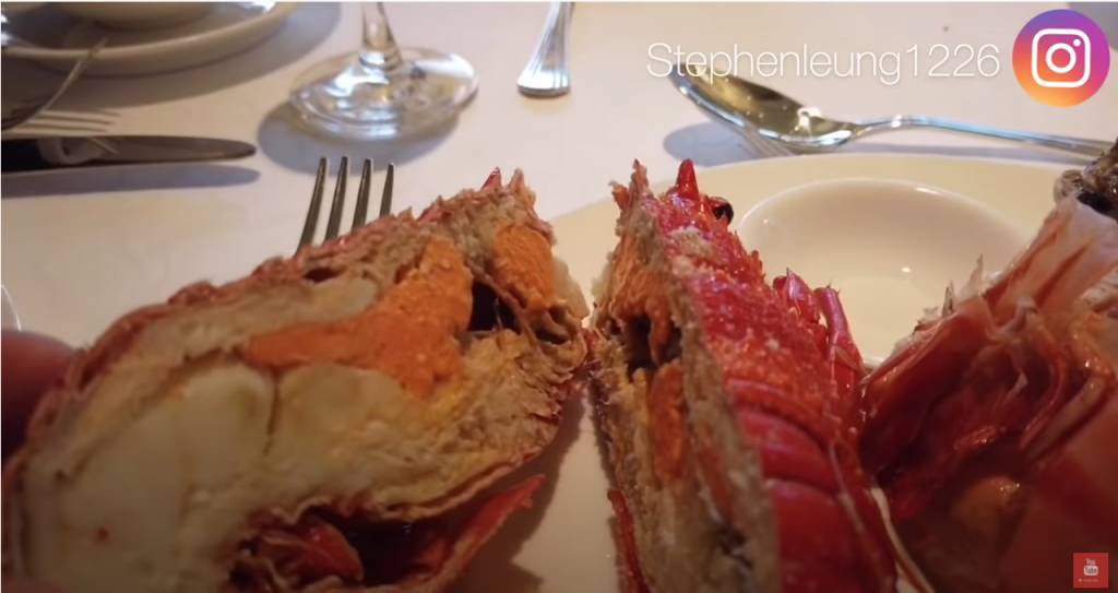 自助餐推介 Spring Lobster爆哂膏（Stephen Leung 吃喝玩樂YouTube截圖）
