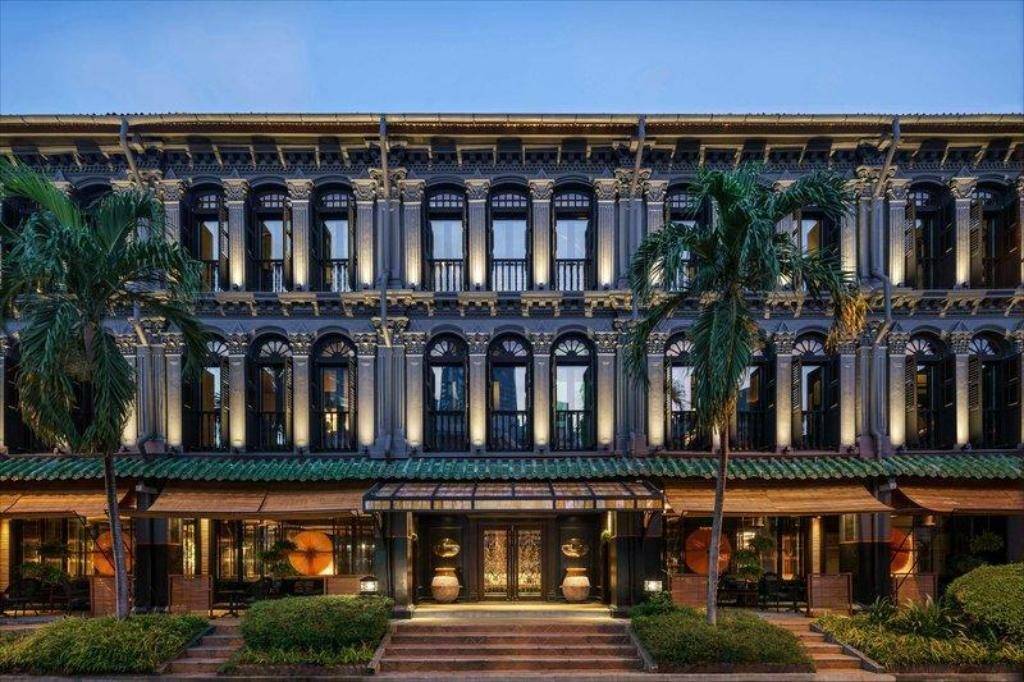 新加坡酒店 酒店門面富有殖民地色彩