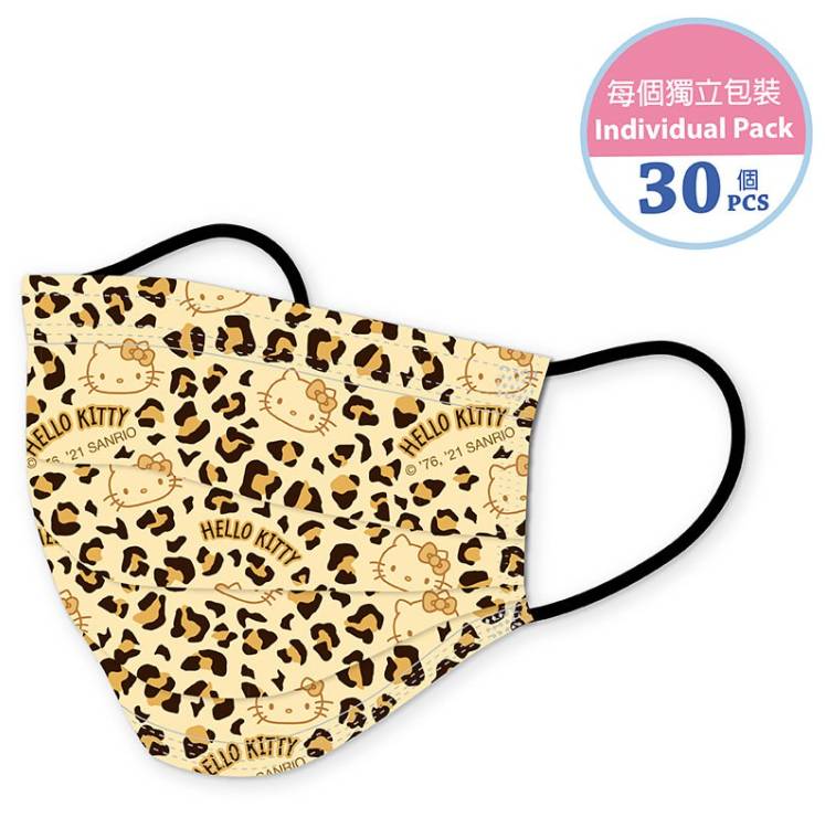 香港口罩 豹紋HELLO KITTY 三層口罩