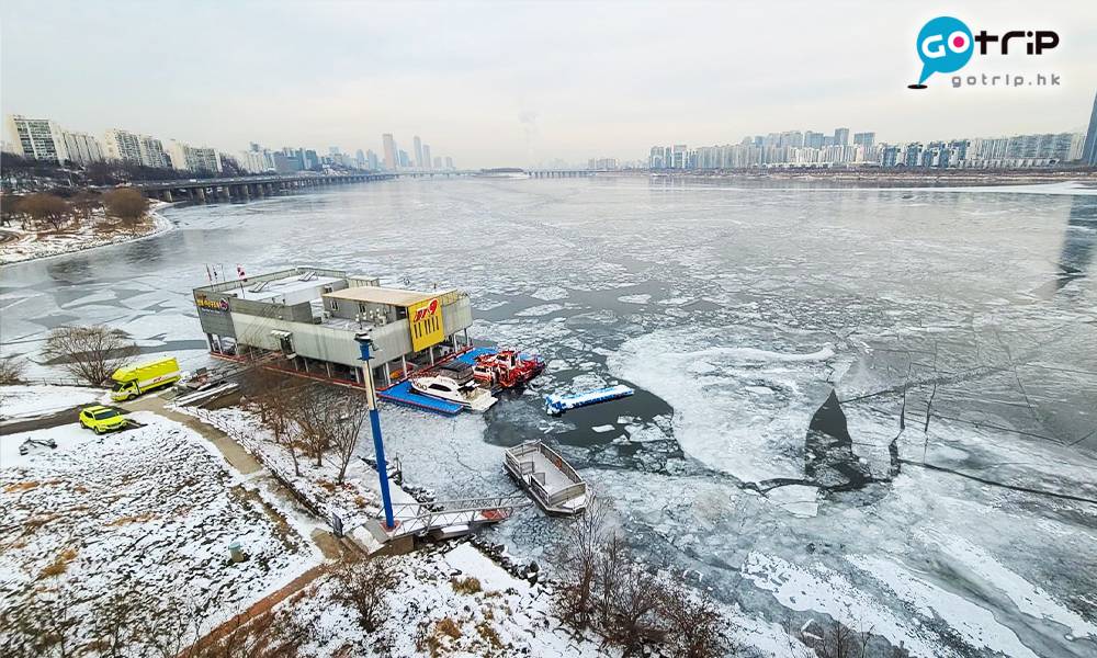 首爾漢江結冰