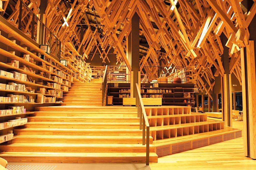 四國 梼原町的雲之上圖書館是由隈研吾設計。（圖片授權： 高知縣）