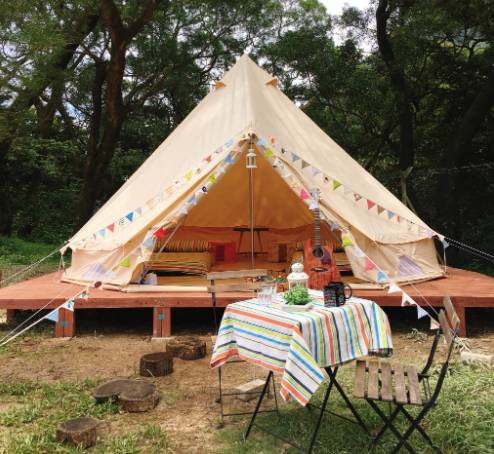 露營地點 可以自行佈置帳營！