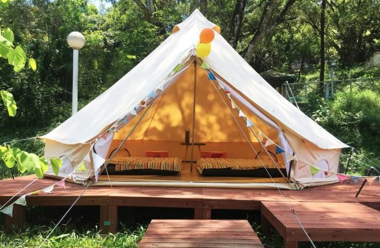 露營地點 YHA西貢白沙澳 圓帳營豪華露營體驗。