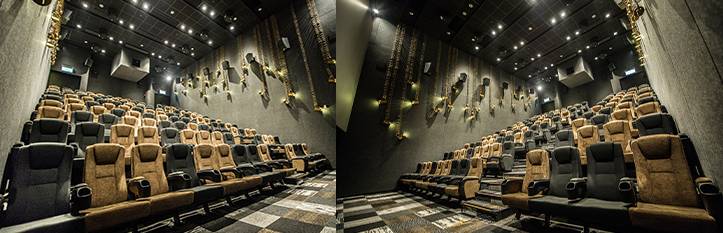 嘉禾銀河廣場 全院一共有452個座位，都是使用Dolby Atmos音效，設有2D和3D電影