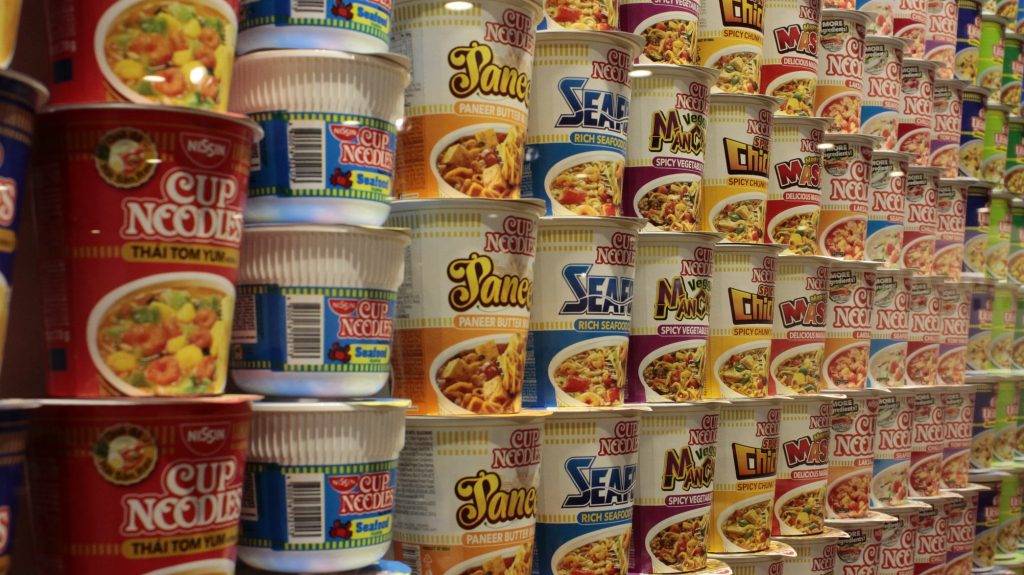 消委會超市價格 「即食麵」有較輕微的升幅錄得8.4%，即食食品中成幅最少