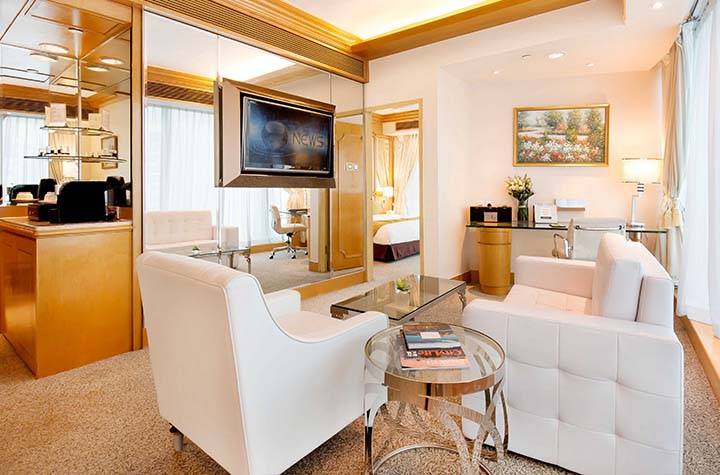 富豪香港酒店 行政套房面積更加大，一廳一房，空間感更佳！
