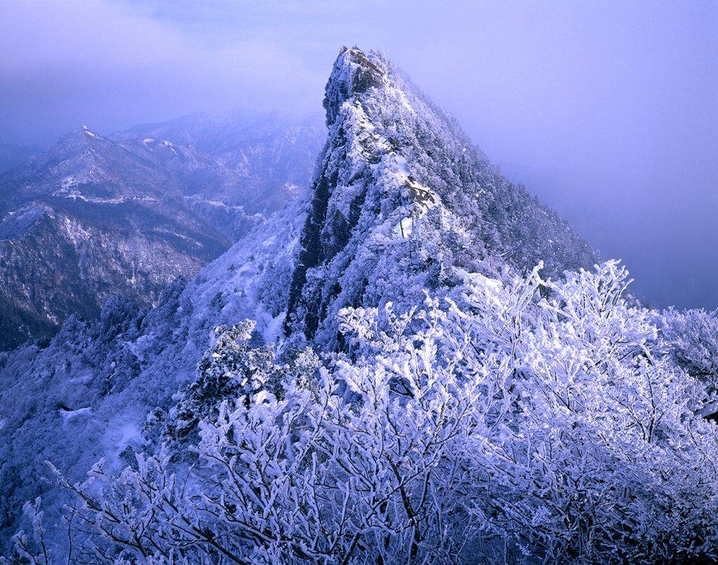 四國 作為西日本最高的山峰，冬天山頂可會被白雪覆蓋。（圖片提供： 愛媛縣）