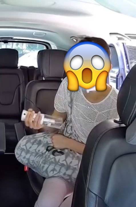 港女坐Uber瘋狂噴消毒液！女子聞言後解釋其噴灑的液體不會傷害車輛，又指急需用車，「我要你唔可以取消我」