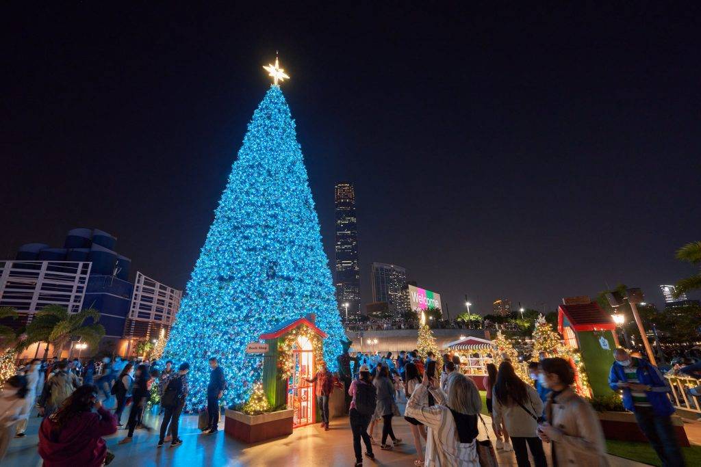 聖誕燈飾2021｜3. 西九文化區 歐陸聖誕小鎮（圖片來源：Facebook@westkowloonartpark ）