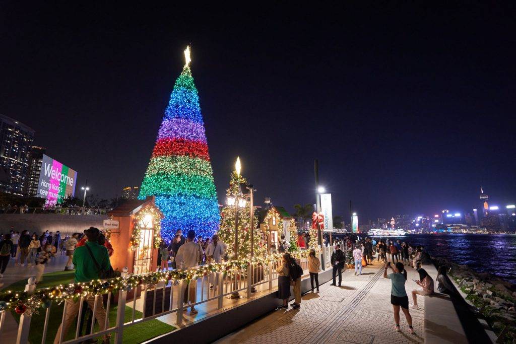 聖誕燈飾2021｜3. 西九文化區 歐陸聖誕小鎮（圖片來源：Facebook@westkowloonartpark ）