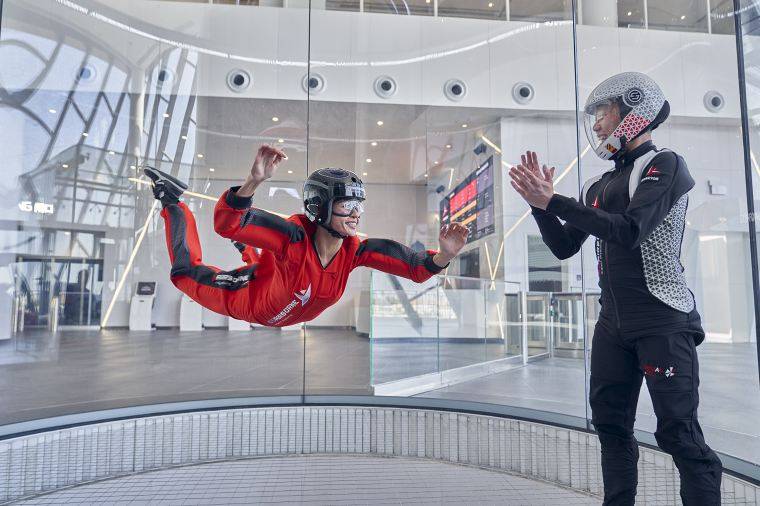 澳門新景點 澳門好去處2020 初學者可以安全體驗高空跳傘的感覺。