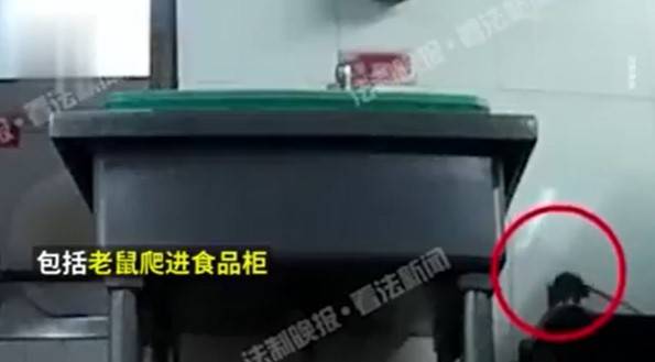 海底撈 2間北京店的後勤地區及在該處的食物櫃發現老鼠