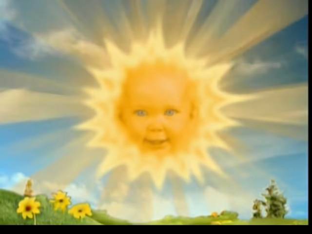 天線得得B 天線得得B 天真可愛的太陽，當年是個才9個月大的嬰兒。