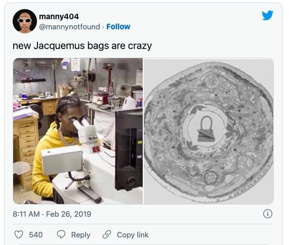 小廢包 廢包 不少網民更為Jacquemus的廢包加上各種惡搞圖