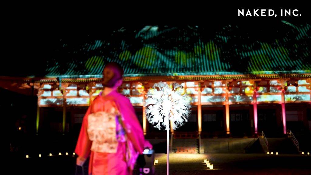 平安神宮 燈光展 巨型蒲公英祈求和平會傳播到世界各地。