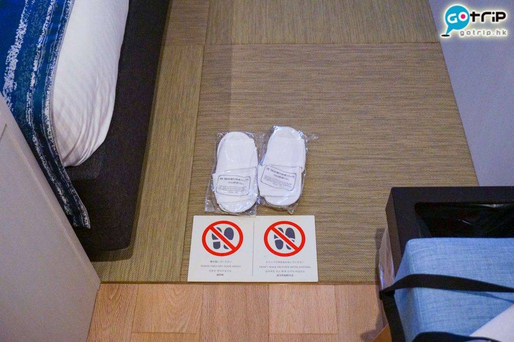 沖繩酒店 睡眠區採用榻榻米，住客需除鞋內進。