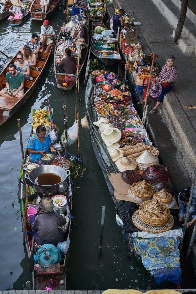 美功鐵道市場 丹嫩莎朵水上市場Damnoen Saduak Floating Market
