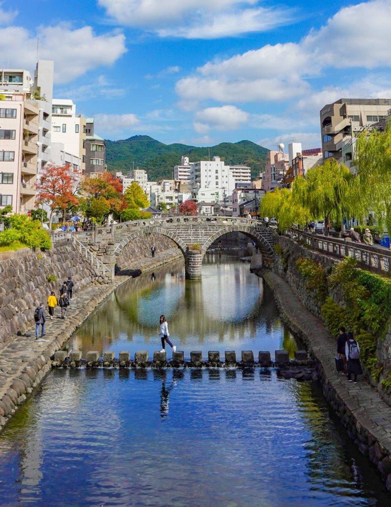 長崎景點 長崎縣 眼鏡橋是日本現存最古老的拱型石橋。