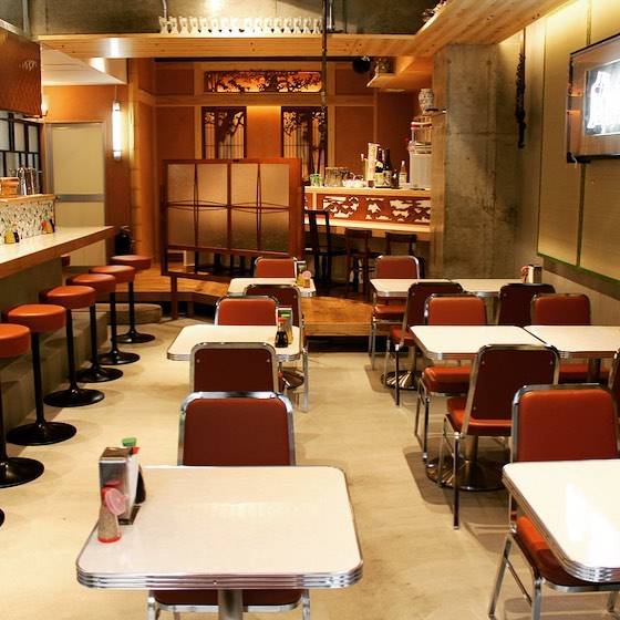 解風東京 麵散的裝潢與一般食店不同。