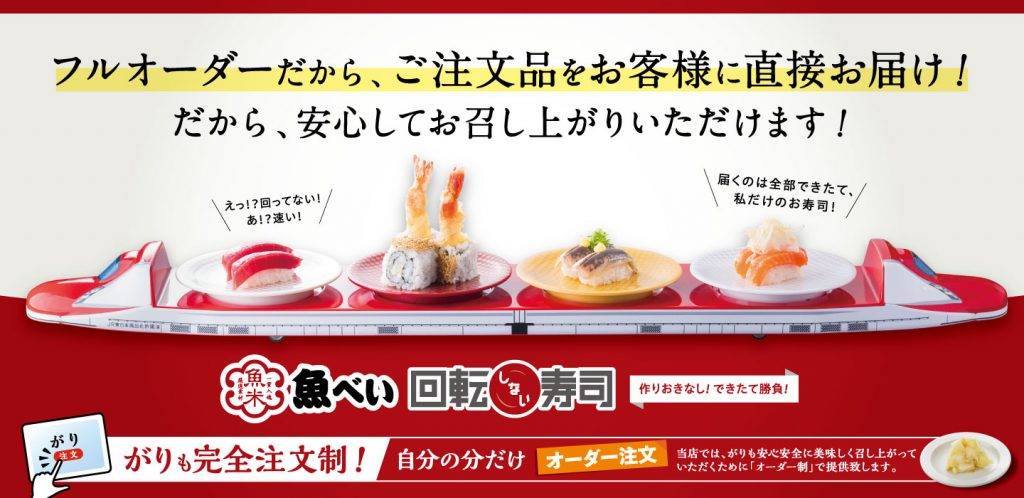 迴轉壽司 壽司郎 第4名的魚米因為各種惡作劇事件改成點餐制