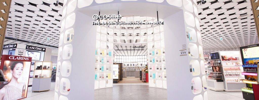 解風東京 新宿 依據日本消費者口碑心得評價而獲獎@cosme Best Cosmetics Award的精選產品區。
