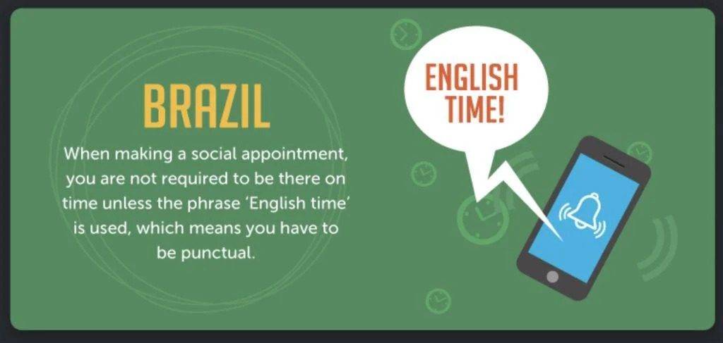 遲到 文化 遲到 巴西人：「明天英國時間見！」